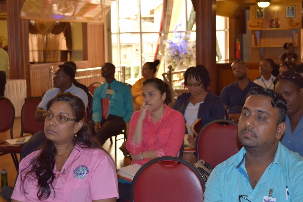 A section of the audience comprising public and private sector interests at the Guyana Accreditation Symposium